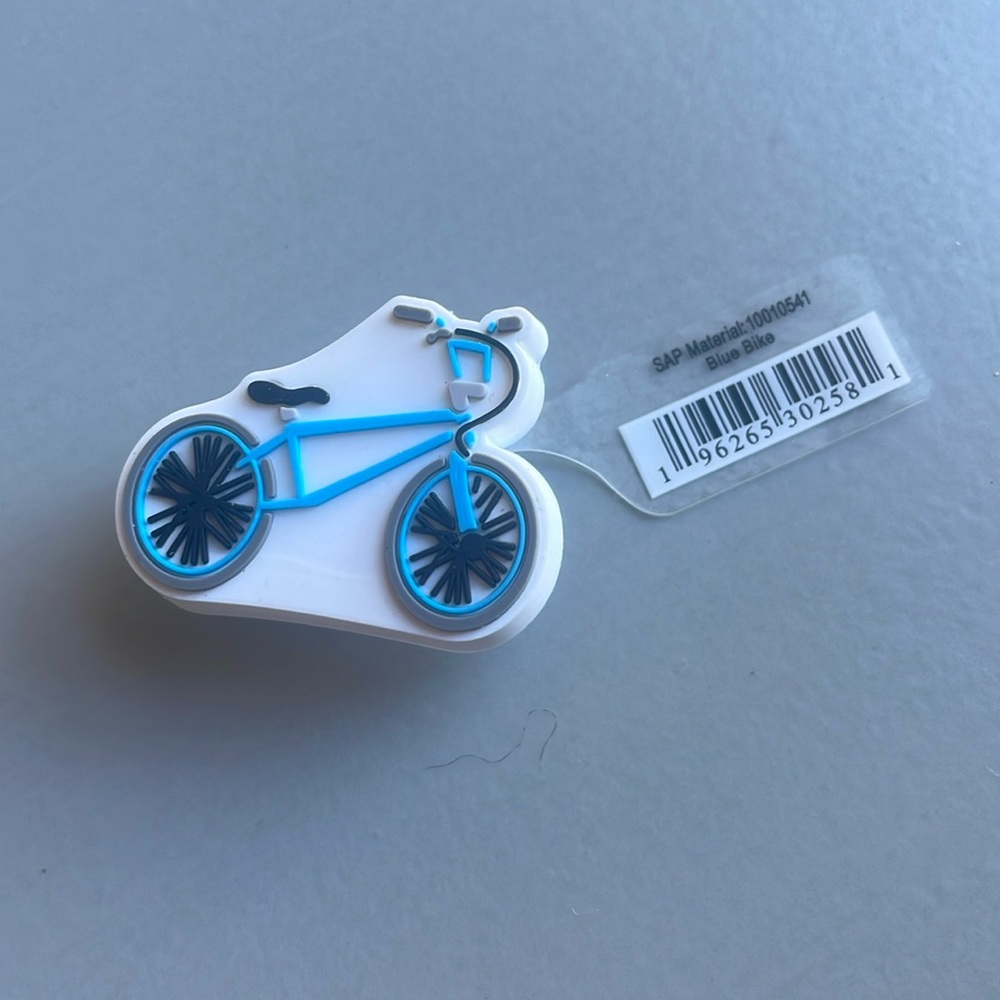NWT Crocs Jibbitz Blue Bike Bicycle 🚲
